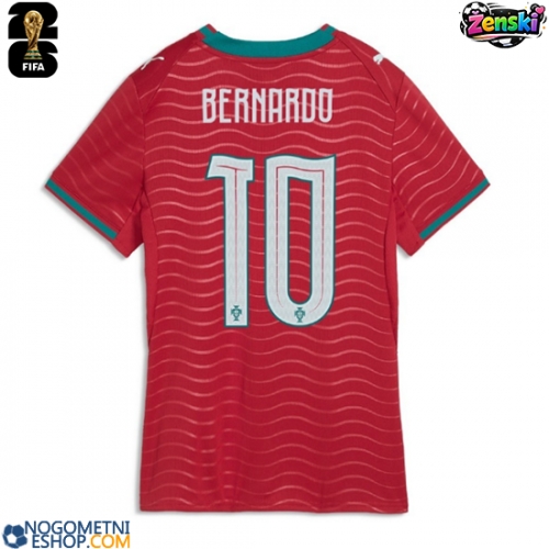 Ženski Nogometni dresi Portugalska Bernardo Silva #10 Domači SP 2026 Kratek Rokav